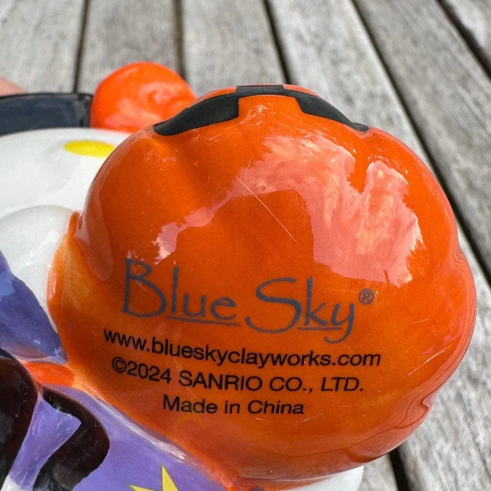 Blue Sky Sanrio Hello Kitty Halloween Witch Ceramic Figurine Pumpkin 2024 6.5